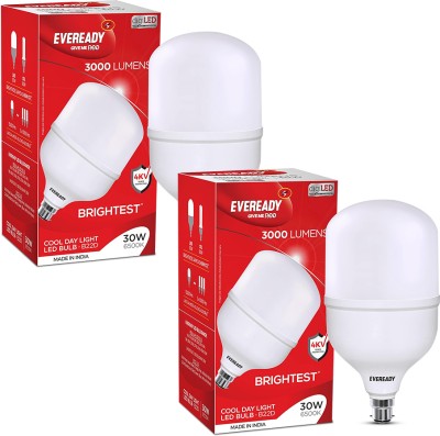 EVEREADY 30 W Standard B22 LED Bulb(White, Pack of 2)