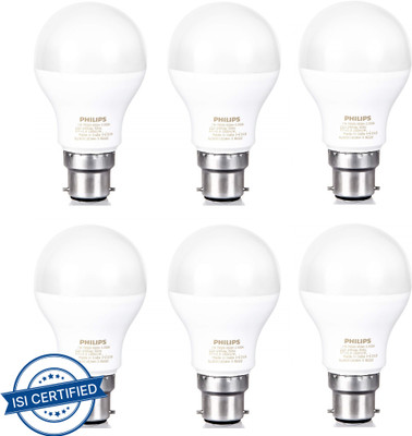 PHILIPS 7 W Basic Standard B22 LED Bulb(Yellow, Pack of 6)