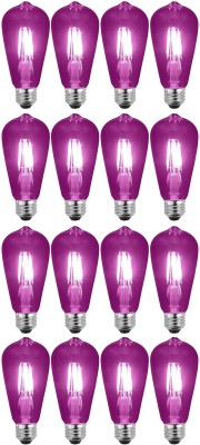 Baslash 4 W Basic Decorative E27 LED Bulb(Purple, Pack of 16)