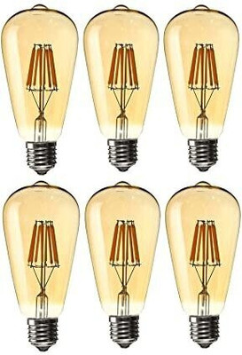 ZOREZA 4 W Basic Decorative E27 LED Bulb(White, Pack of 6)