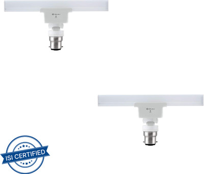 BAJAJ 9 W Basic Round B22 LED Bulb(White, Pack of 2)