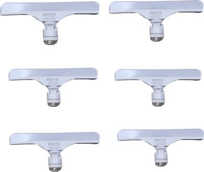 BRITE TRADERS 10 W Basic Round B22 LED Bulb(White, Pack of 6)