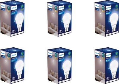 PHILIPS 12 W Standard B22 LED Bulb(White, Pack of 6)