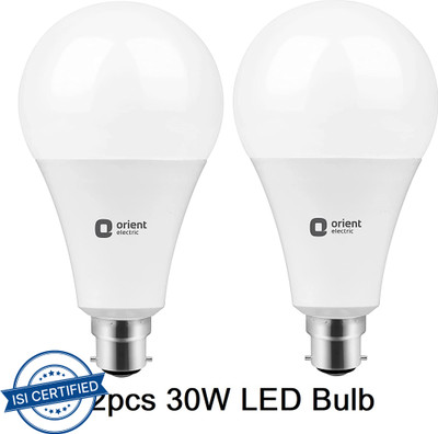 ORIENT 30 W Basic Standard B22 LED Bulb(White, Pack of 2)