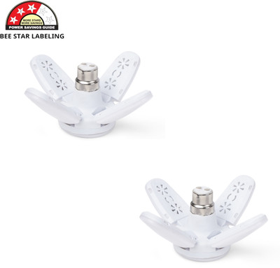 Glowing Night 30 W Basic Standard B22 LED Bulb(White, Pack of 2)