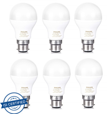 PHILIPS 9 W Basic Standard B22 LED Bulb(Yellow, Pack of 6)