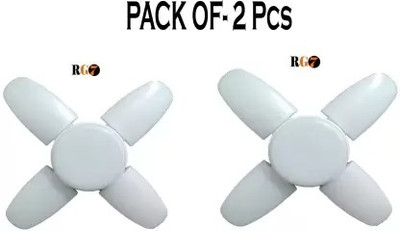 spark world 28 W Basic Decorative B22 LED Bulb(White, Pack of 2)