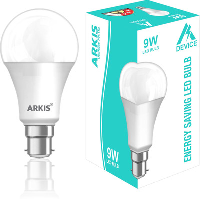 ARKIS 9 W Basic Standard B22 LED Bulb(White)