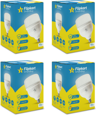 Flipkart SmartBuy 40 W Basic Round B22 LED Bulb(White, Pack of 4)