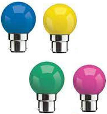 rino 0.5 W Basic Standard B22 LED Bulb(Multicolor, Pack of 4)