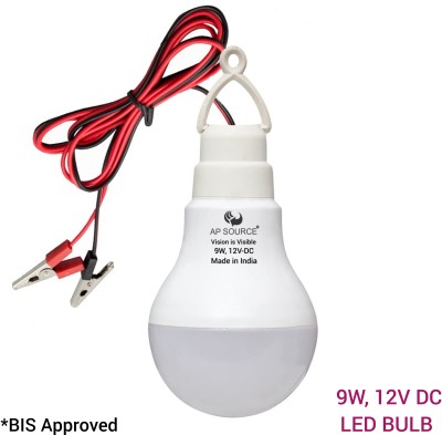 AP Source 9 W Round 2 Pin LED Bulb(White)