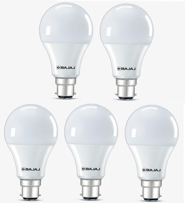 BAJAJ 9 W Motion Sensor Standard B22 LED Bulb(White, Pack of 5)