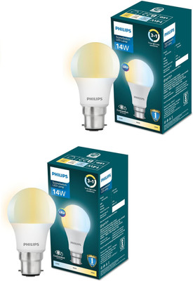 PHILIPS 14 W Multi Watt Decorative B22 LED Bulb(Multicolor, Pack of 2)