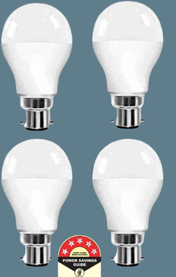 Dunagiri 9 W Basic Round B22 D LED Bulb(White, Pack of 4)