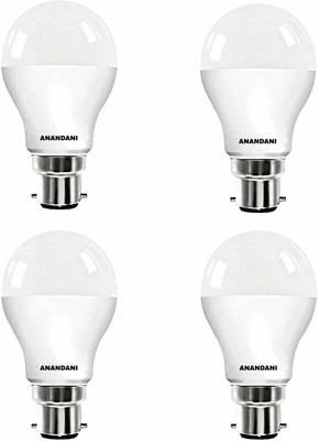 ANANDANI 9 W Basic Standard B22 LED Bulb(White, Pack of 4)