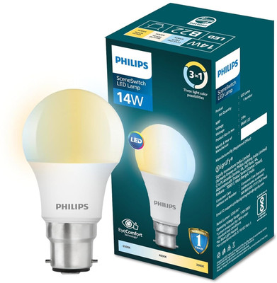 PHILIPS 14 W Multi Watt Decorative B22 LED Bulb(Multicolor)