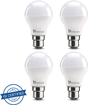 Syska 9 W Basic Round B22 LED Bulb(White, Pack of 4)