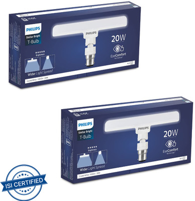 PHILIPS 20 W Basic T-Bulb B22 LED Bulb(White, Pack of 2)