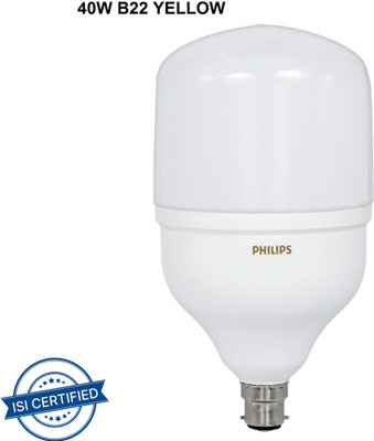 PHILIPS 40 W Basic Standard B22 LED Bulb(Yellow)