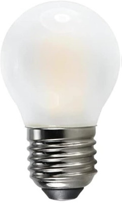 OML 4 W Basic Round E27 LED Bulb(Yellow, Pack of 2)