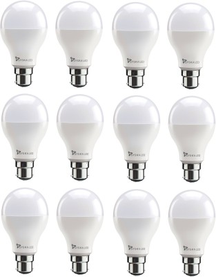 Syska 12 W Eye Safety Compliance Standard B22 LED Bulb(White, Pack of 12)