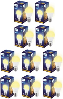 PHILIPS 14 W Round E27 LED Bulb(Yellow, Pack of 10)