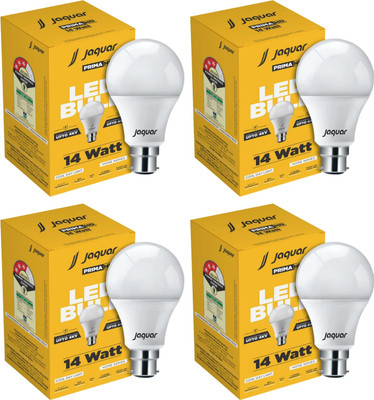 Jaquar 14 W Basic Standard B22 LED Bulb(White, Pack of 4)