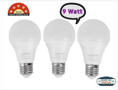 Luman 240 W Basic Round B22 LED Bulb(White, Pack of 3)