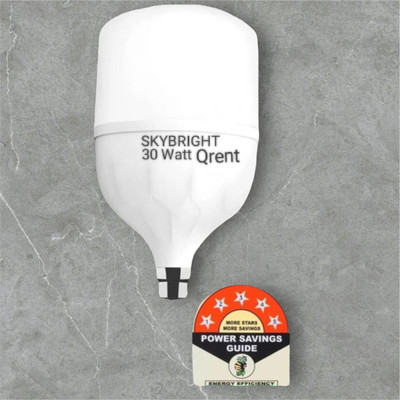 skybright 30 W Basic Round B22 LED Bulb(White)