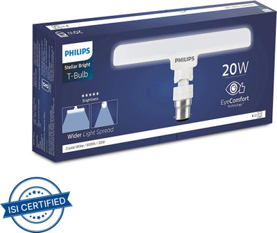 PHILIPS 20 W Basic T-Bulb B22 LED Bulb(White)