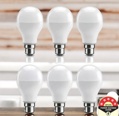 Dunagiri 9 W Basic Standard B22 D LED Bulb(White, Pack of 6)