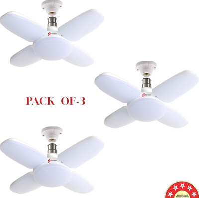 Stivon 28 W Basic Standard B22 LED Bulb(White, Pack of 3)
