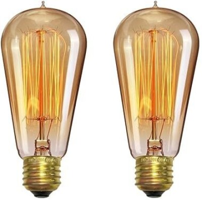 goblet 60 W Basic Globe Incandescent Bulb(Yellow, Pack of 2)