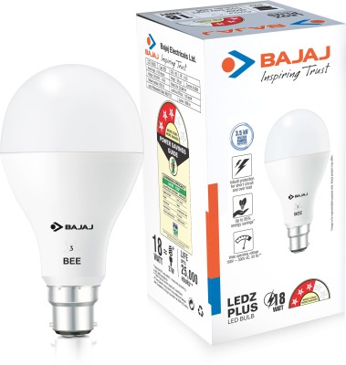 BAJAJ 18 W Standard B22 LED Bulb(White)