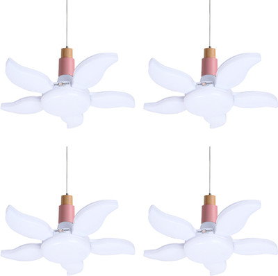 Make Ur Wish 55 W Basic Decorative B22 LED Bulb(White, Pack of 4)