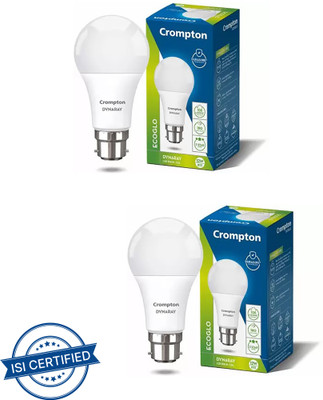 Crompton 12 W Basic Standard B22 LED Bulb(White, Pack of 2)