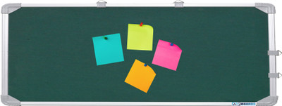 APBOARDS Aluminium Framed Notice Board for Office and School Use- Pack of 1 Cork Bulletin Board(Dark Green 1x2ft)