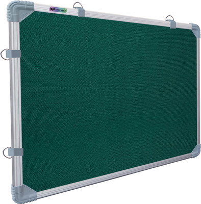 Eduway 2x3 Ft. Notice/Display Board High Resilience Foam Fabric with (30 Push Pins) Cork Bulletin Board(Maroon 2x3 ft)