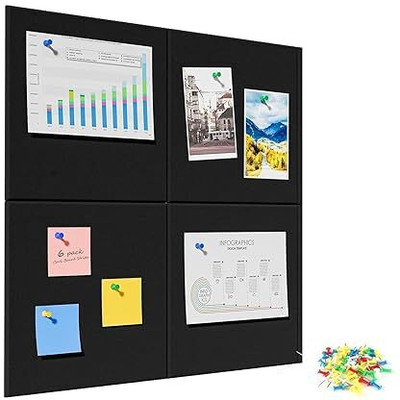 krithi Cork Bulletin Board(Black Free Size)