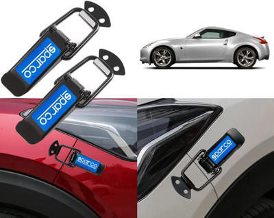 Selifaur BC24-Sparco Bonnet Side Bumper Guards Toggle Fasteners Catch Clips Bumper Cap(Pack of 2)