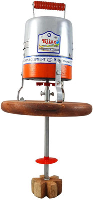 KIING madhani machine capacity of 1 to 9 kg with wooden thali Phool Butter Maker Churn