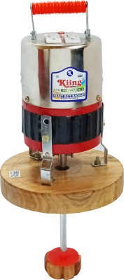 KIING madhani machine capacity of 1 to 15 kg with wooden thali & Phool Butter Maker Churn