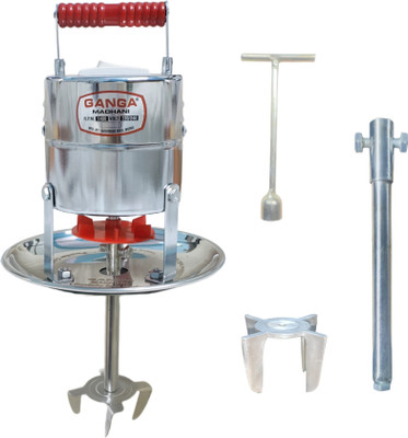 G A N G A Small Electric Madhani Machine Curd Percolator 60W 5L(2025 Model) Butter Maker Churn