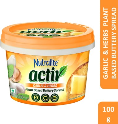 Nutralite Activ Garlic & Herbs Plant Based Buttery Spread Butter Spread(100 g)