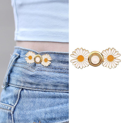 VIDORA Flower Jean Button Buckle Clip Plastic Buttons(Pack of 1)