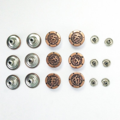 rut JEANS OR DENIM BUTTON PACK OF 100 PIECE Metal Buttons(Pack of 100)