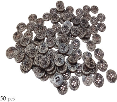 lookat big size Button Combo Used in Sewing, Scrap Booking, Art & Craft Plastic Buttons(Pack of 50)