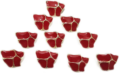 Mohan Shoppe WBTN0236I Brass Buttons(Pack of 2)