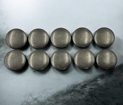 REENA Jeans Button Pins Combo Set for Jackets, Jeans Denim Shirts etc. 17mm Metal Grey Metal Buttons(Pack of 10)