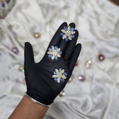 Mohan Shoppe WBTN0361B Metal Buttons(Pack of 3)